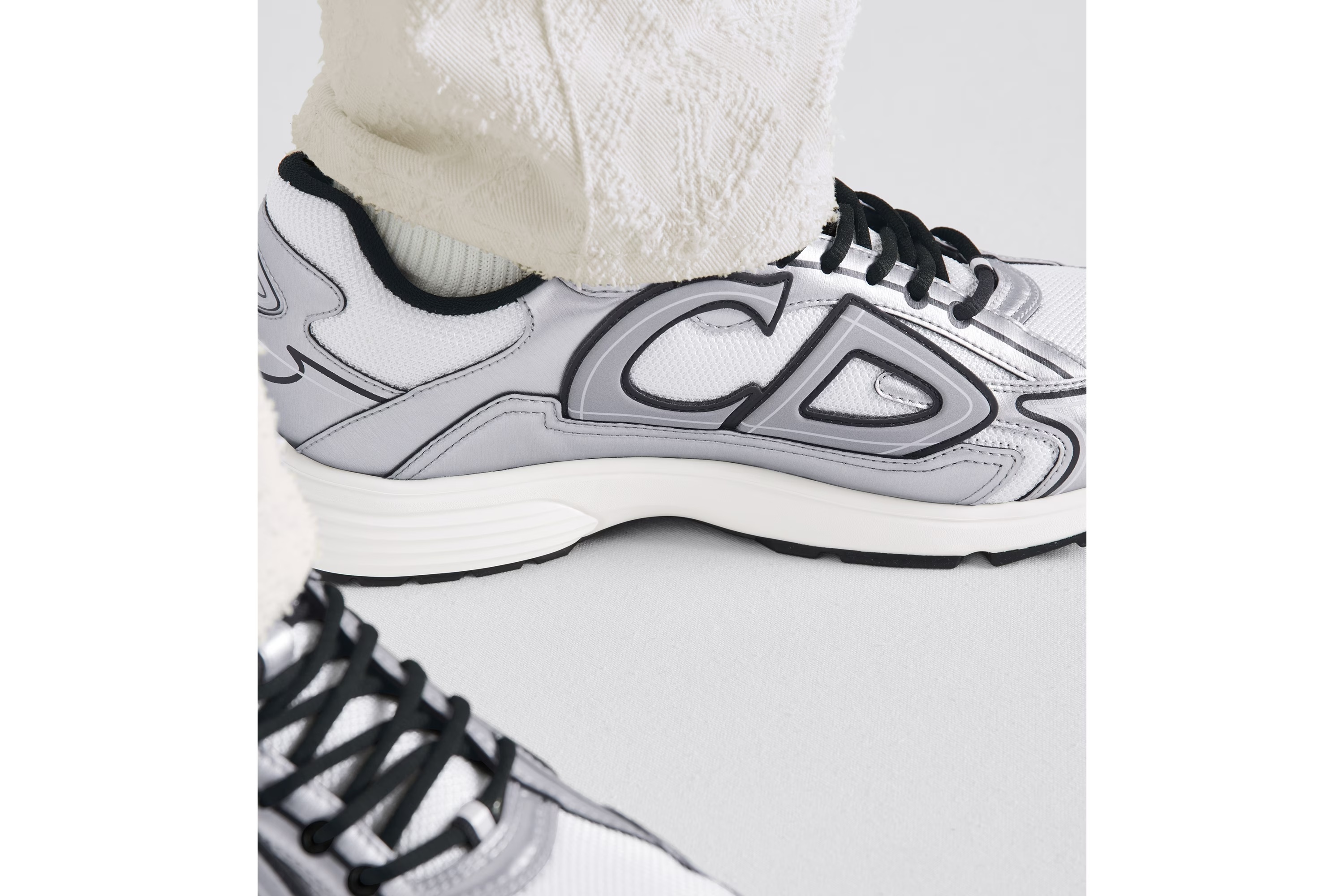 Dior Men B30 Microfiber Mesh And Technical Fabric Low-top Sneakers In Multi