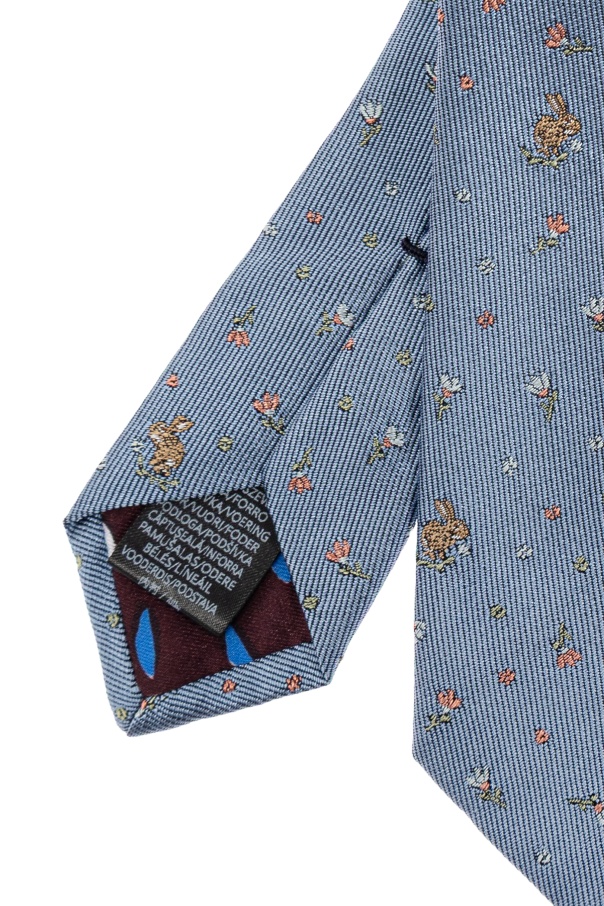 Paul Smith Men Tie Rabbit Flr Accessories