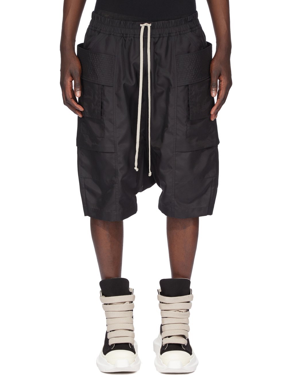 Rick Owens Drkshdw Long Boxers Butt Zip In Black