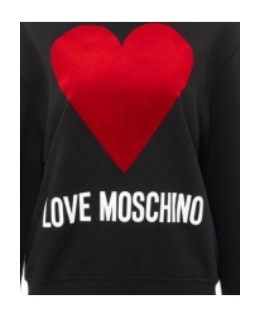Moschino Printed Pattern Sweater In Black