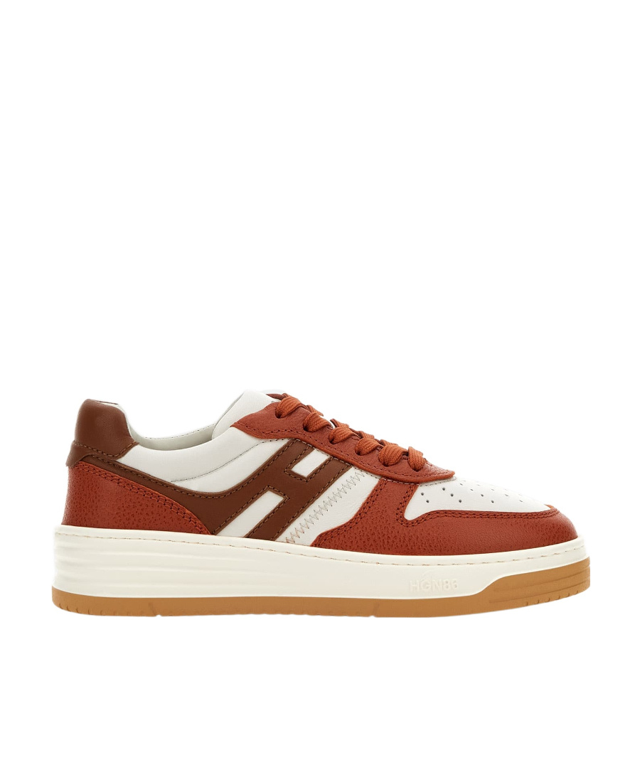 Hogan H630 Lace-up Leather Sneakers In Multicolor