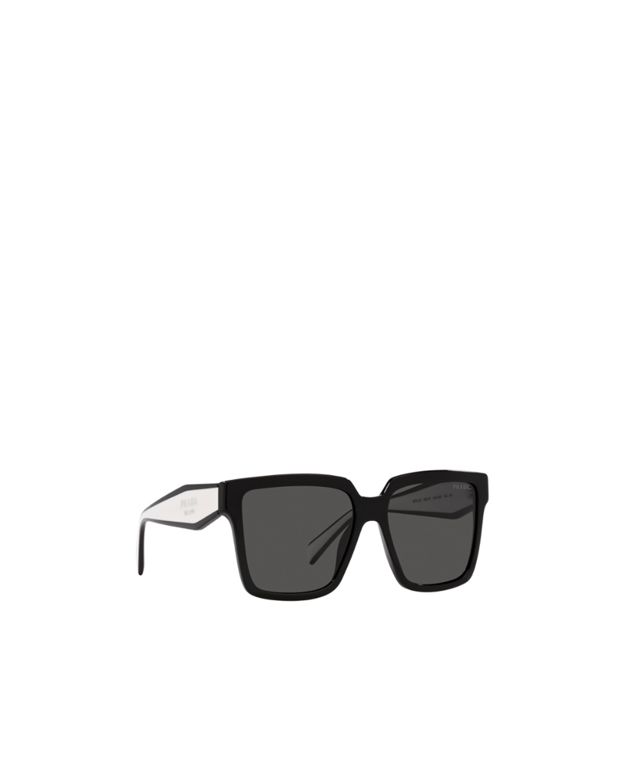 Prada Womens Black Pr 24zs Square-frame Acetate Sunglasses In Black