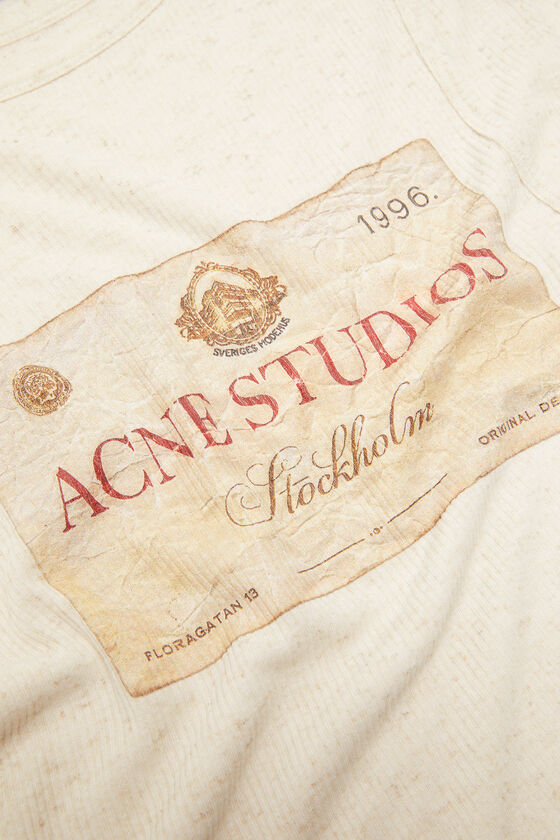 Acne Studios Double-layered Long Sleeve T-shirt In White