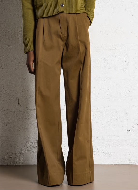 Soeur Frejus Trousers Woman Khaki Bronze In Brown