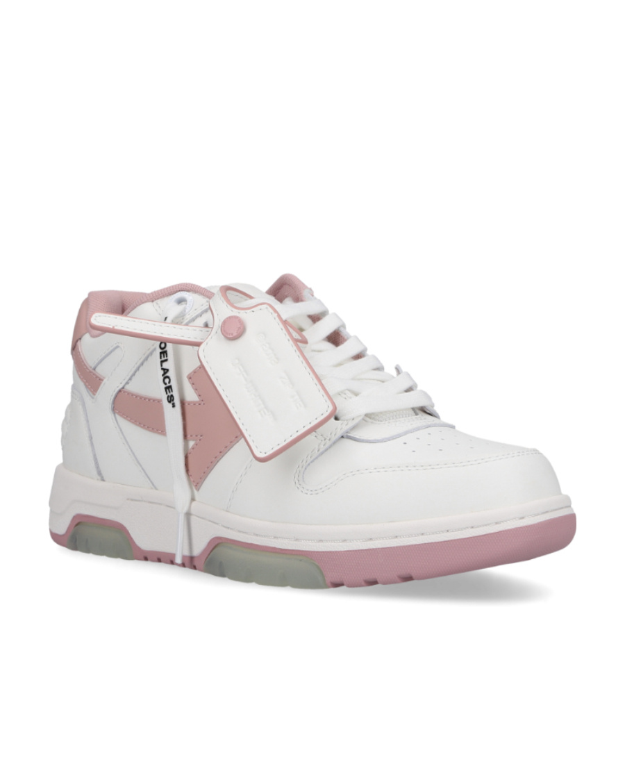 Off-white Women Pink Out Of Office Sneakers In White