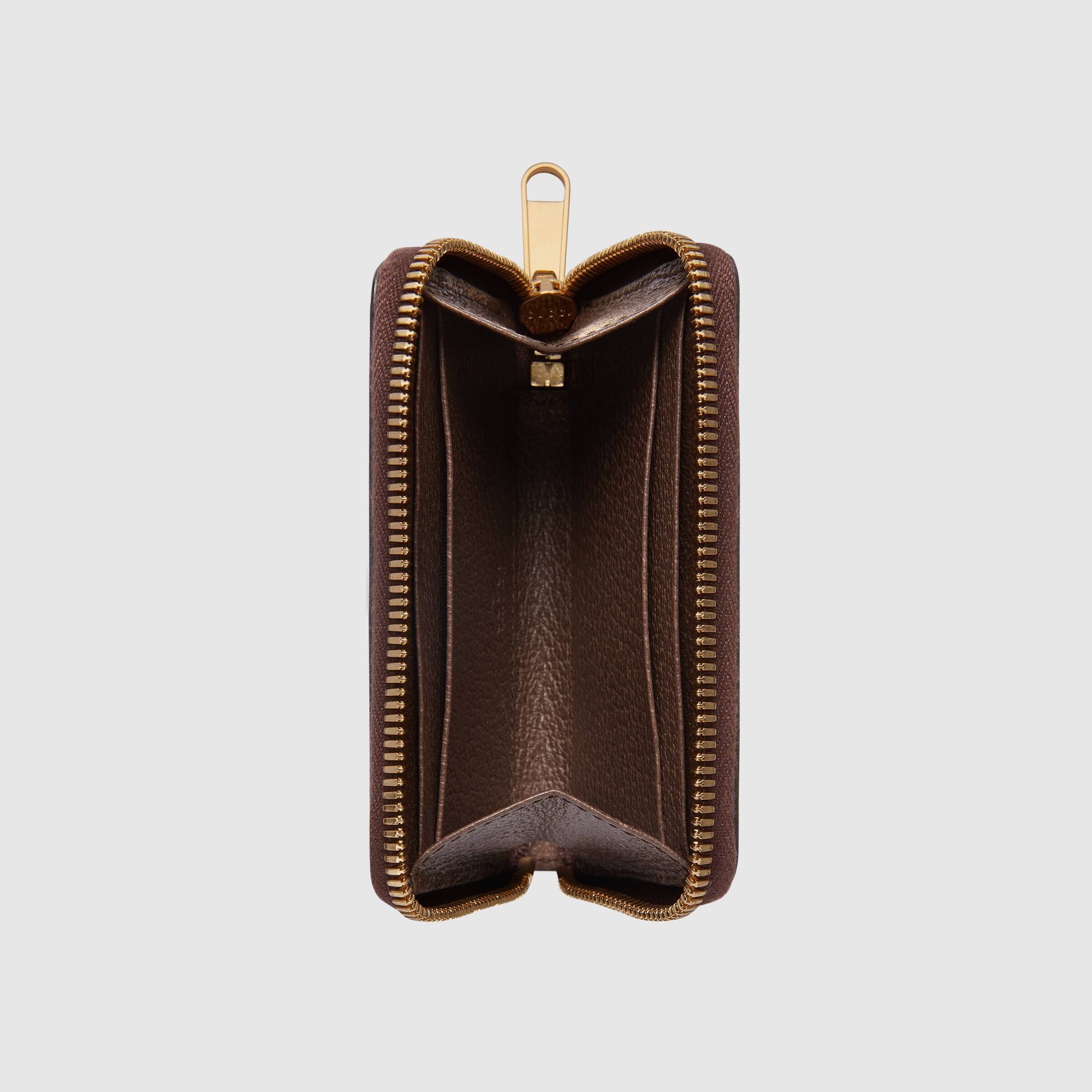 Gucci Ophidia Gg Card Case Wallet In Green