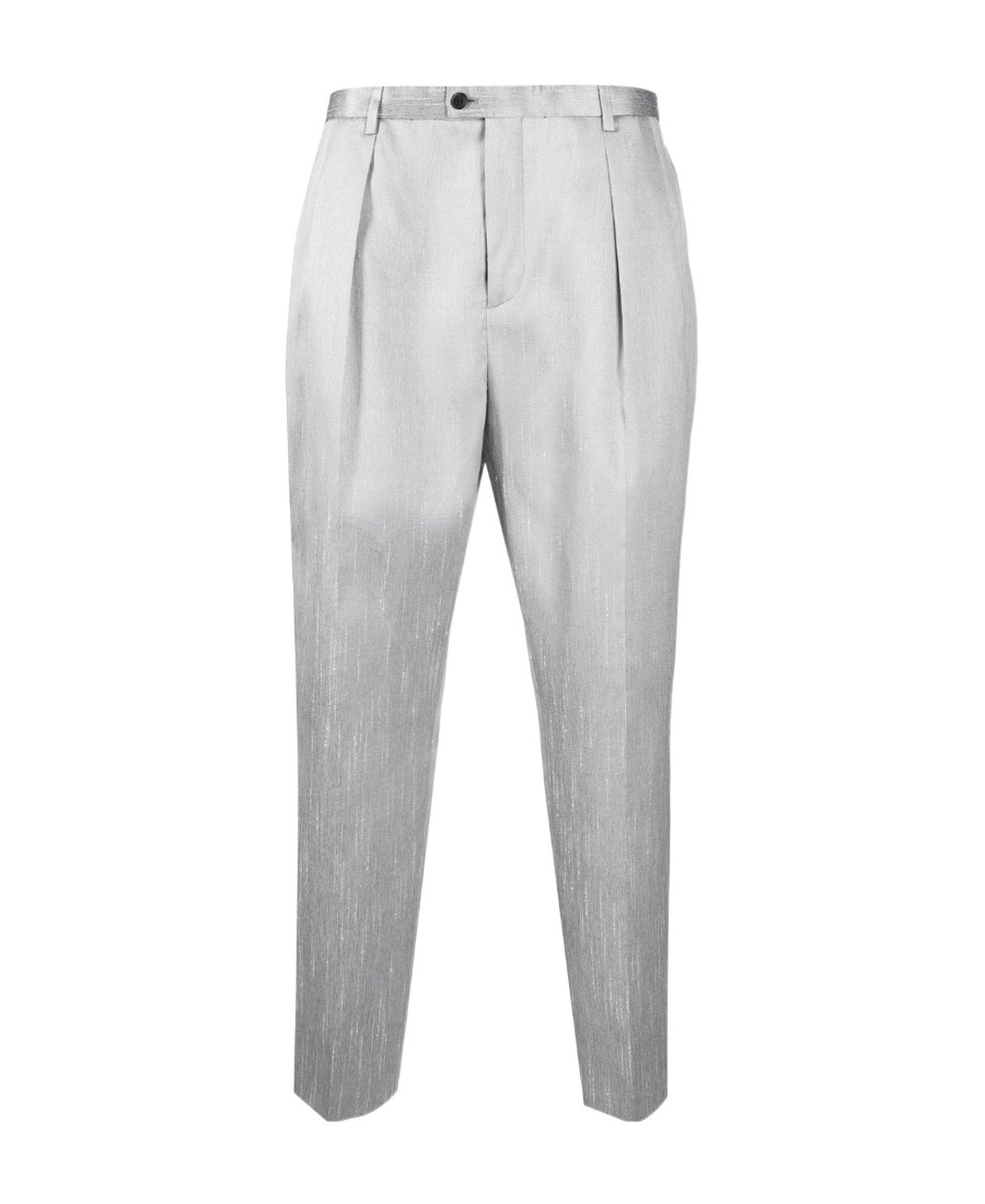 Saint Laurent Belt-loop Casual Pants In Gray