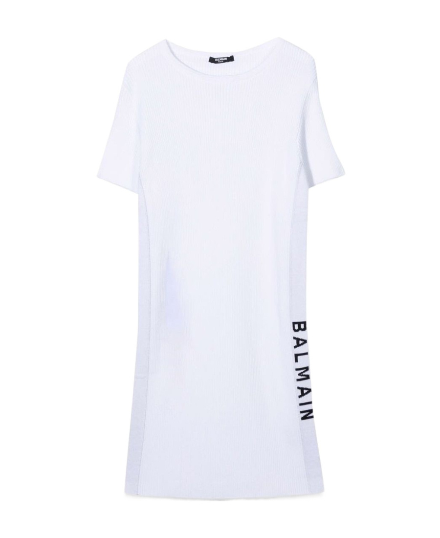 BALMAIN BALMAIN KIDS SIGNATURE LOGO DRESS 