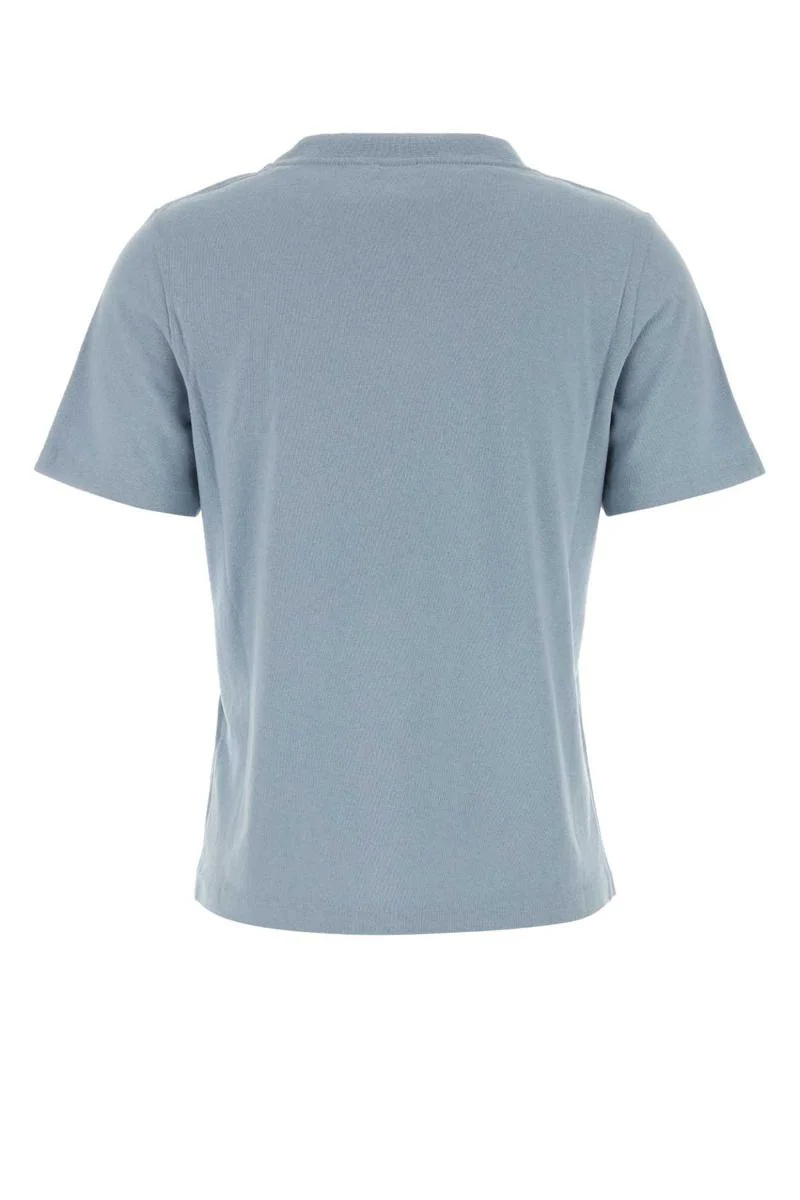 Chloé Graphic Printed Crewneck T-shirt In Blue