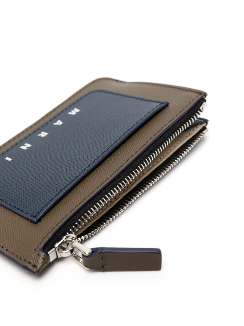 Marni Logo-print Leather Cardholder In Black