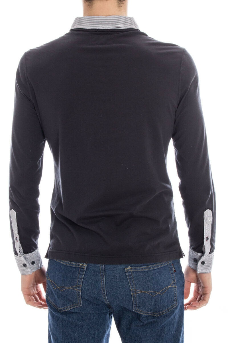 ARMANI JEANS LOGO DETAILS POLO SHIRT