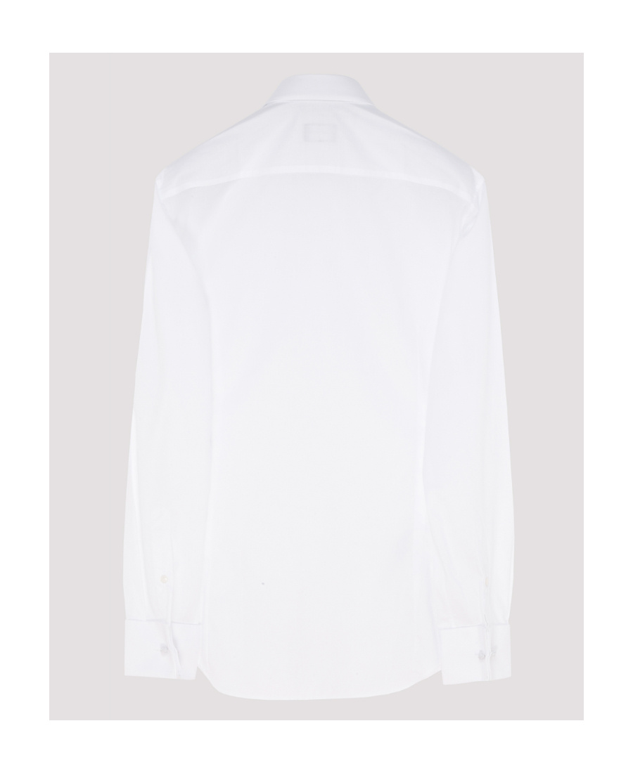Giorgio Armani Pleated-bib Formal Shirt In White