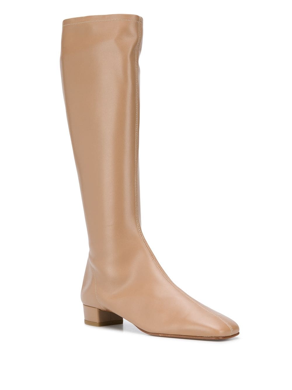 By Far Edie High Boots In Nude