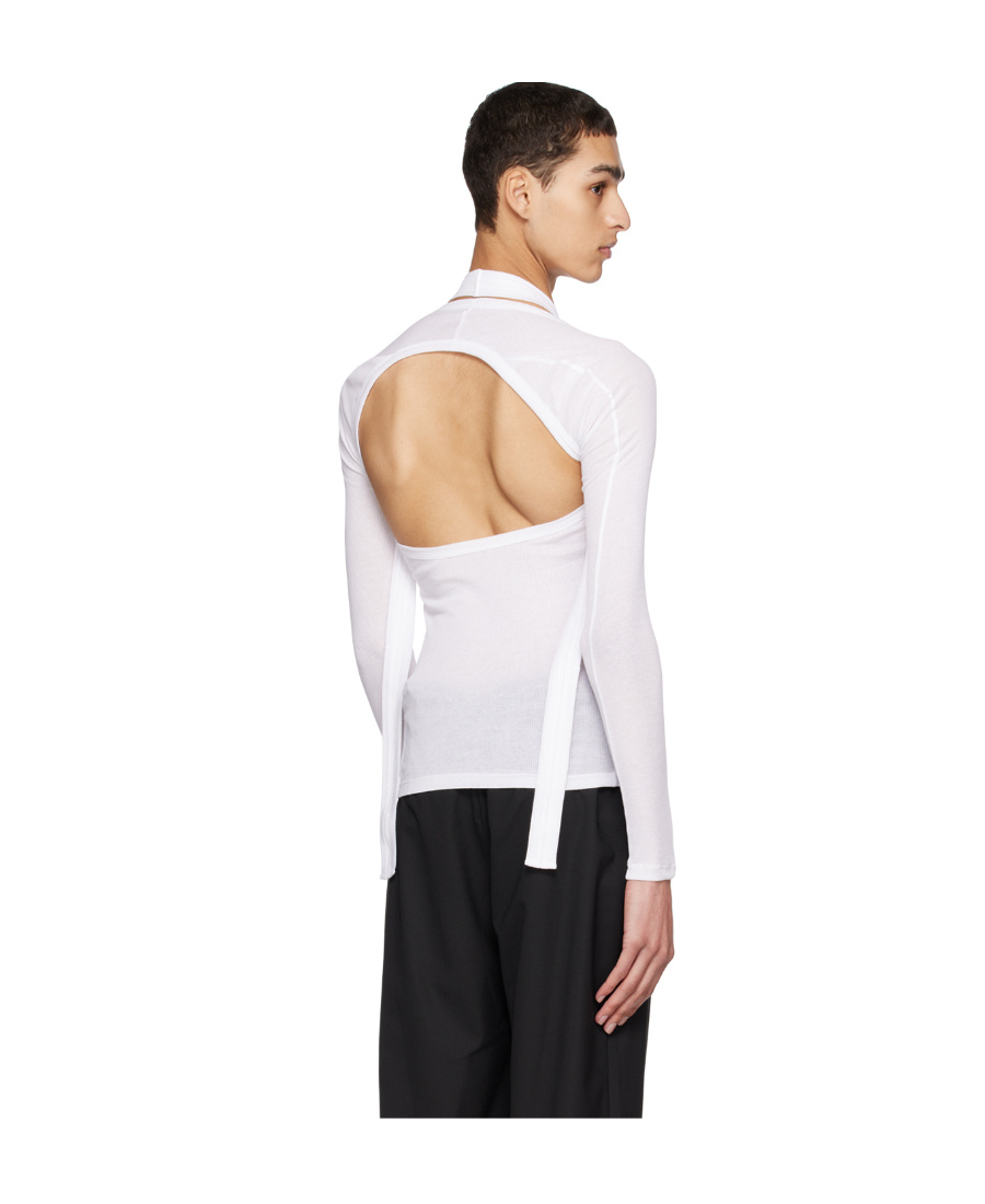 Dion Lee Modular Open-back Tank Top In White