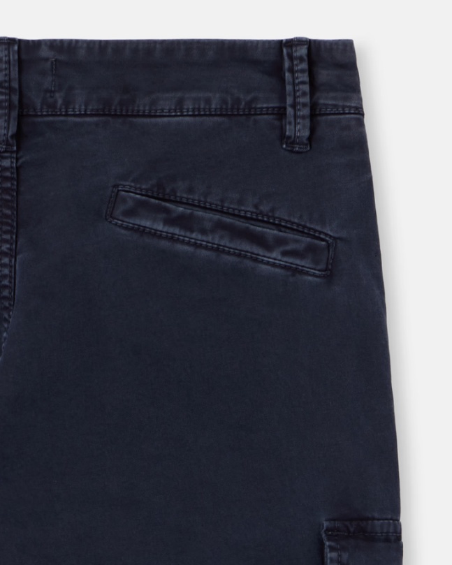 Stone Island Regular-tapered-fit Cargo Trousers With Pockets In Blue