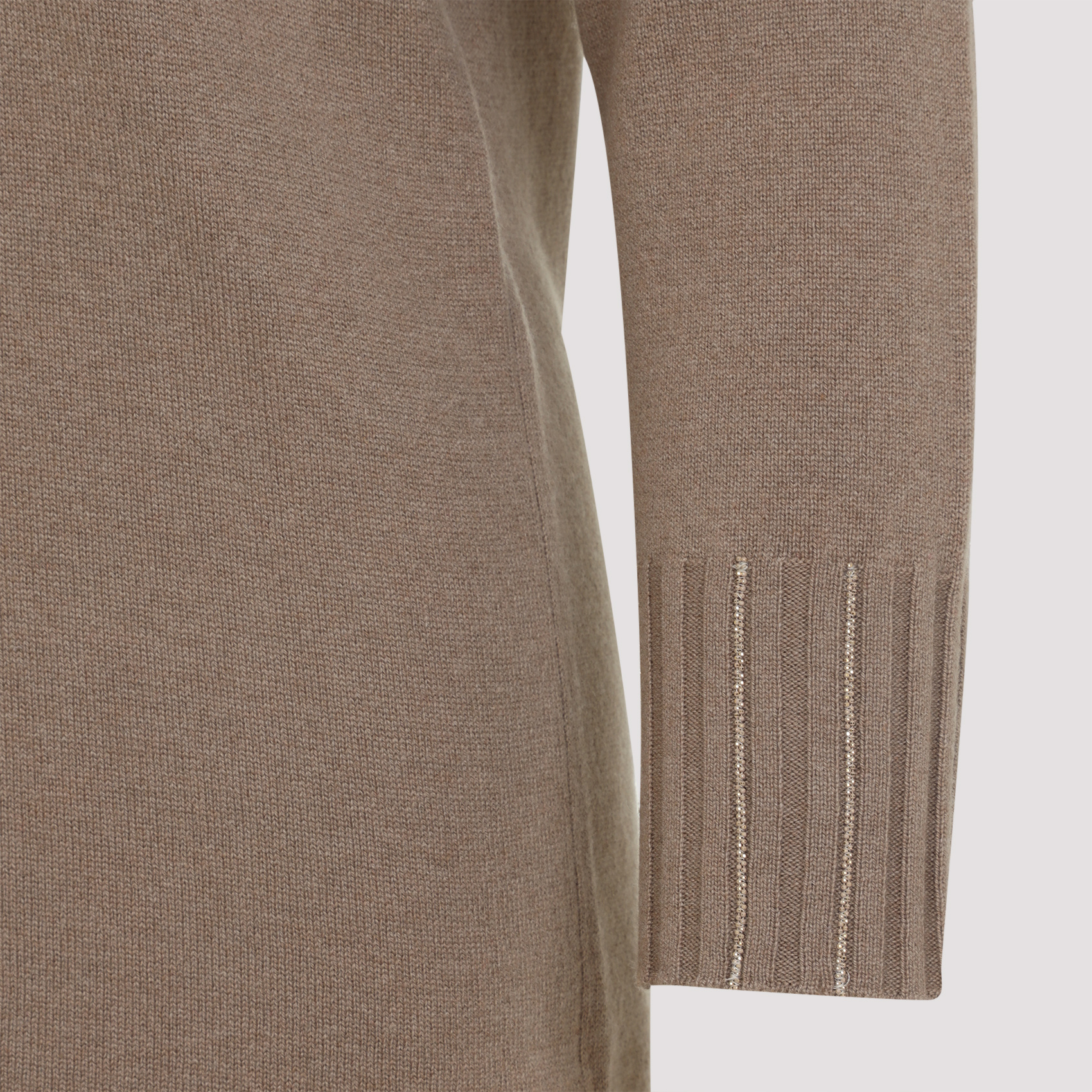 Fabiana Filippi Knit Midi Dress In Brown