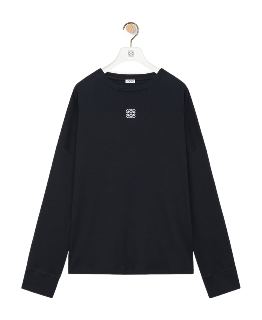 LOEWE OVERSIZED FIT LONG SLEEVE T-SHIRT IN COTTON