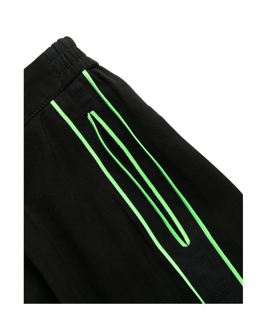 Versace Men's Logoed Side Stripes Track-pants In Black