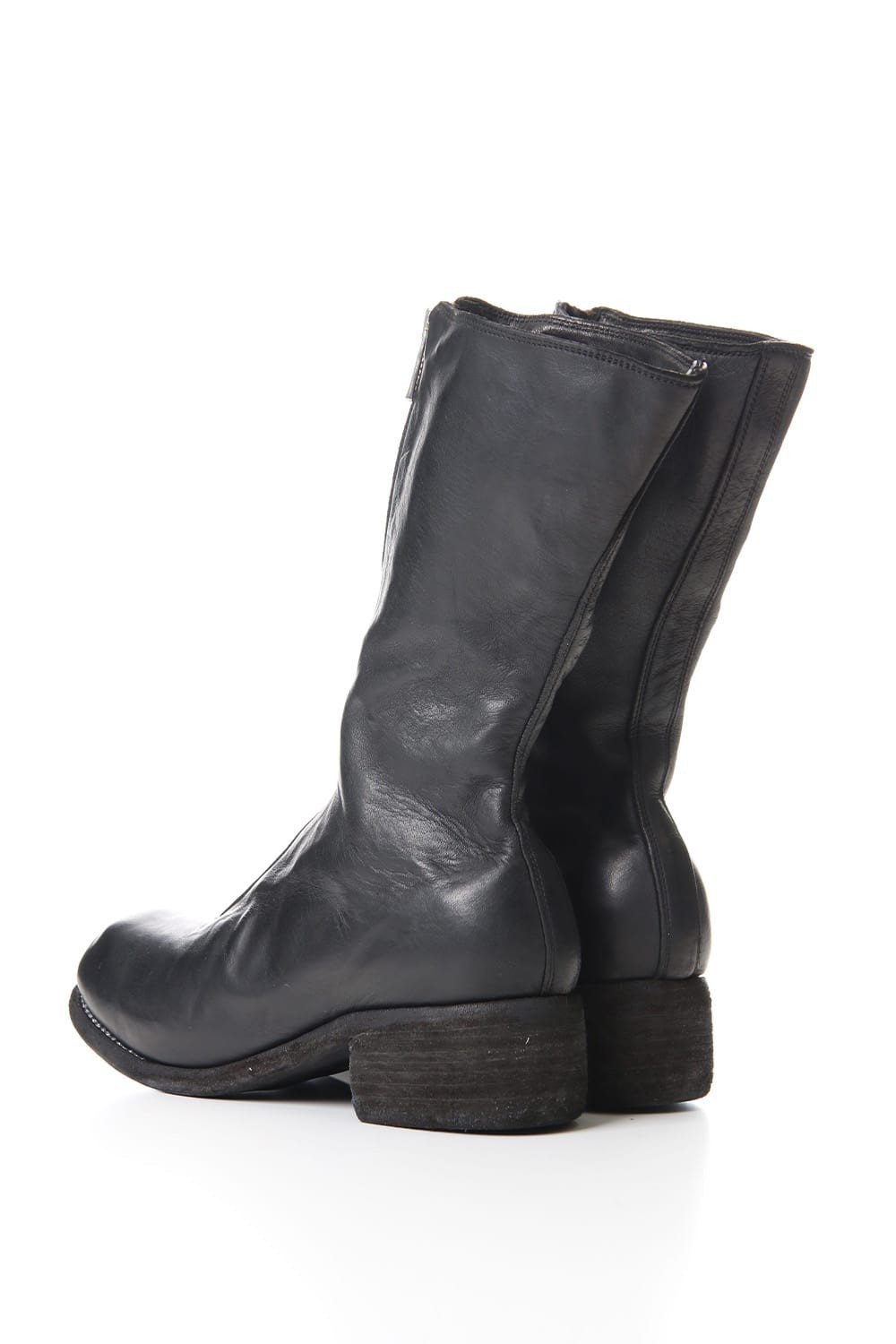 Guidi Pl9 Front Zipper Boots In Black