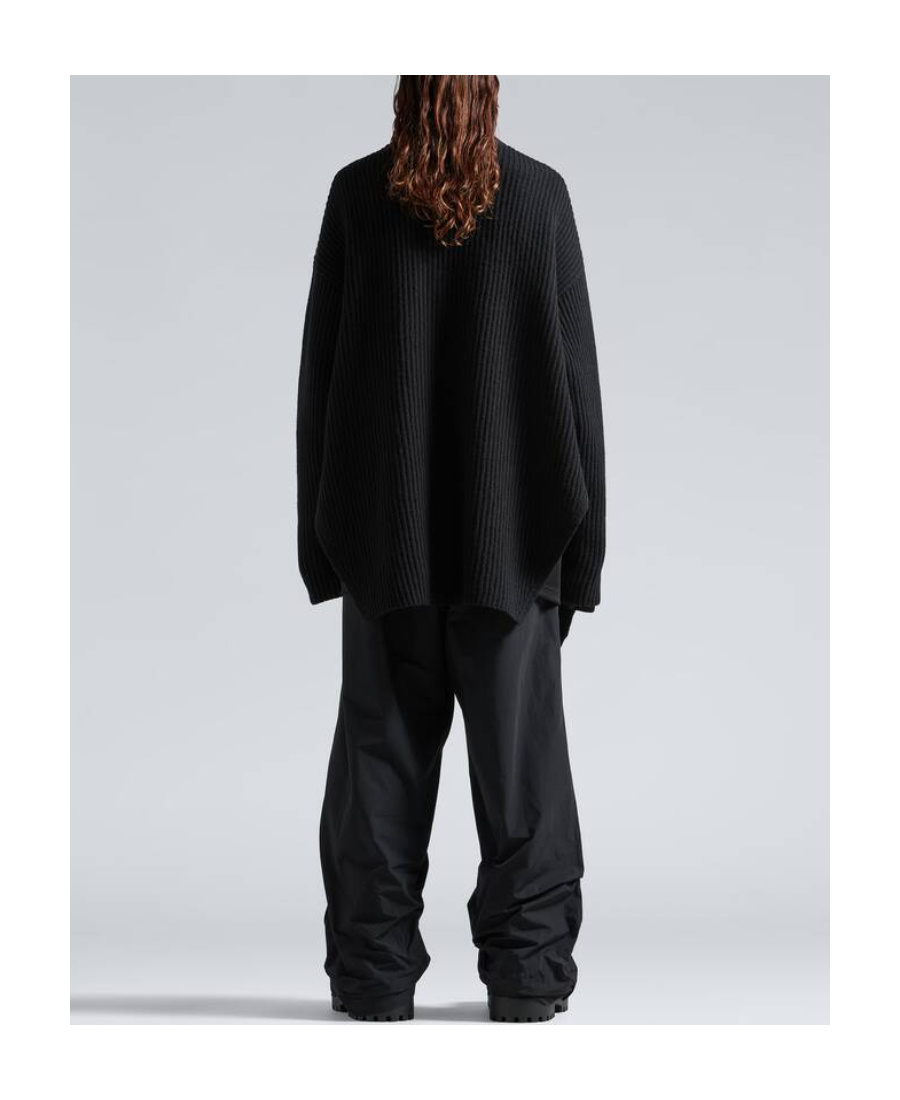 BALENCIAGA BALENCIAGA HALF-ZIP HIGH NECK PONCHO 