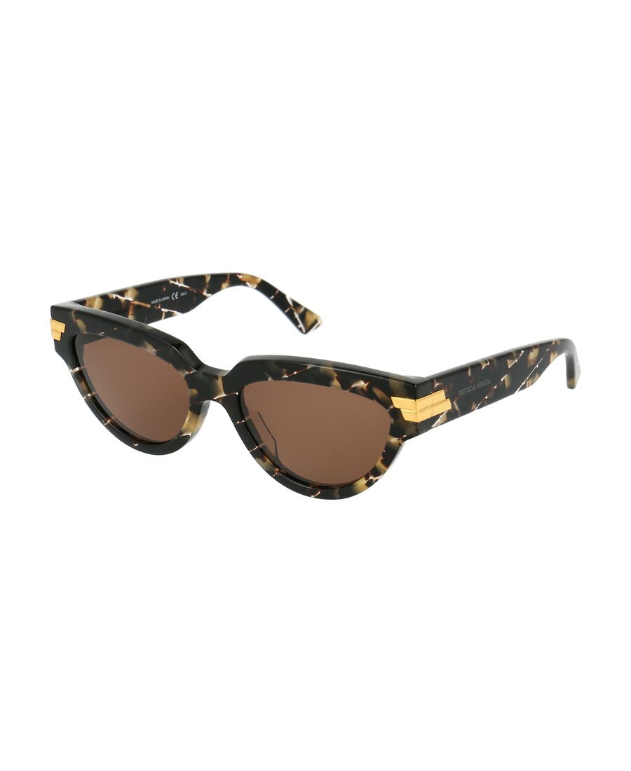 Bottega Veneta Angle Cat-eye Sunglasses In Black