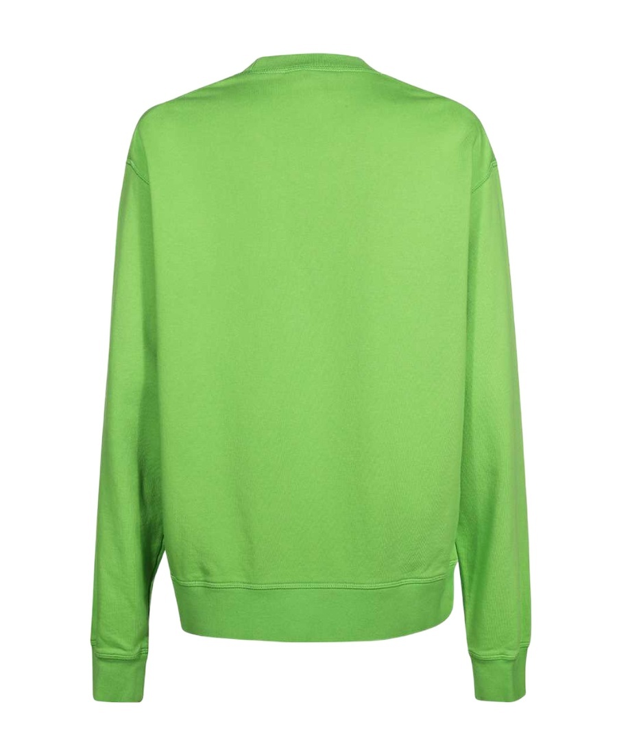 Dsquared2 Logo Detail Cotton Sweatshirt In Green