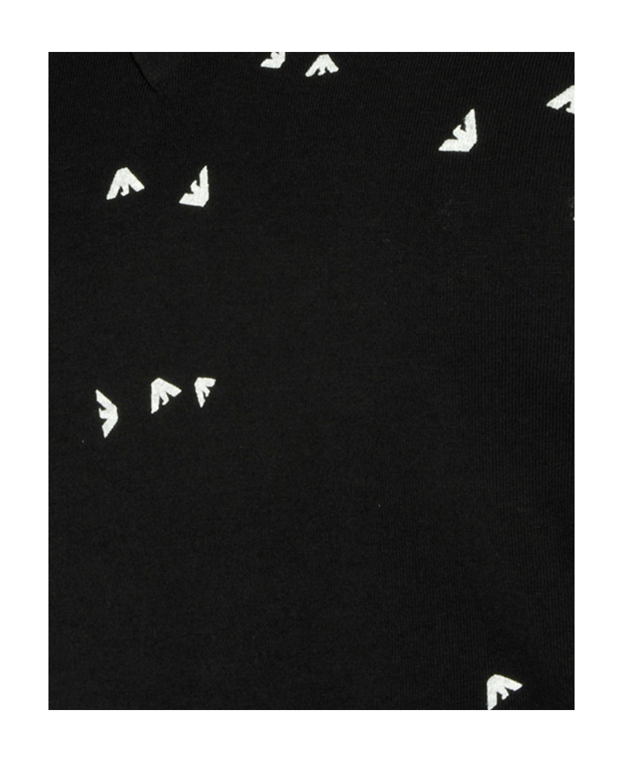 Shop Armani Jeans Black V-neck Short-sleeved T-shirt
