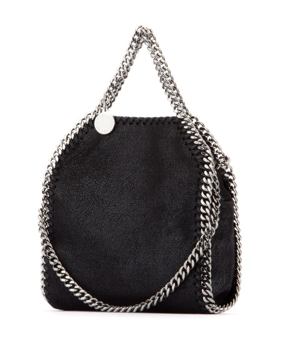 Stella Mccartney Tiny Falabella Tote Bag In Black