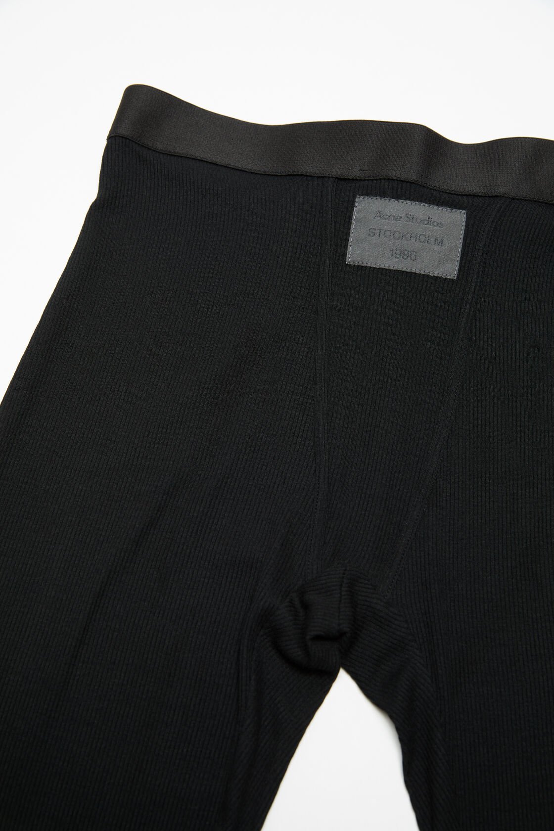 Shop Acne Studios Rib Tights In Black