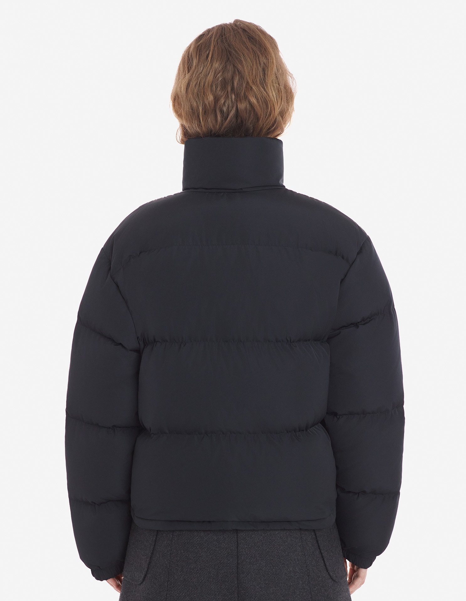 Shop Maison Kitsuné Fox-patch Puffer Jacket In Black