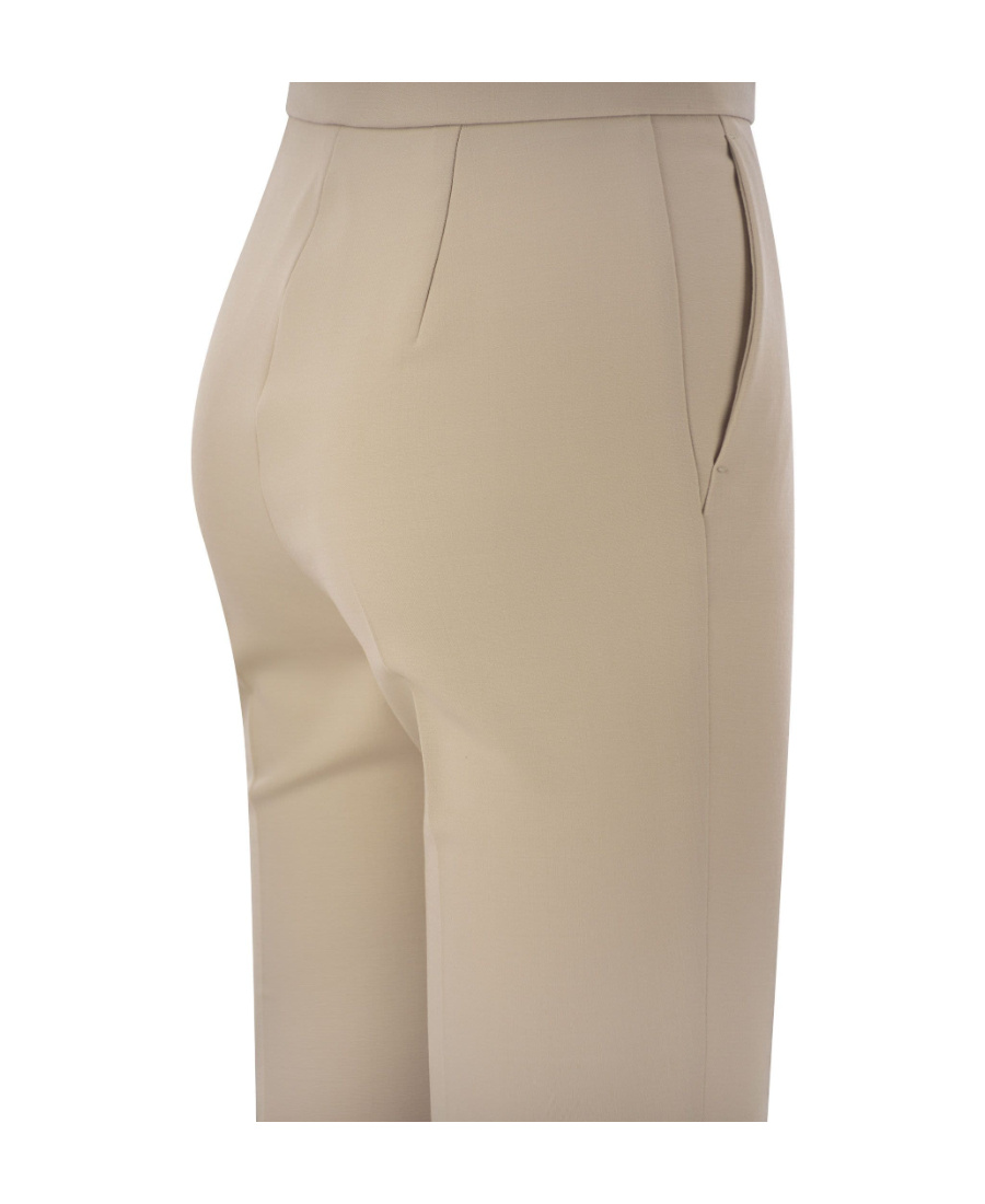 Max Mara Beige Nepeta High-waist Tailored Trousers In Nude