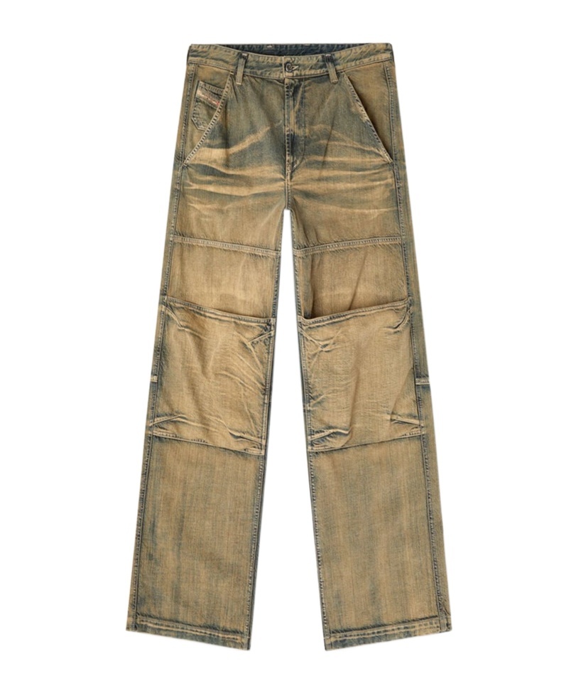 Diesel Relaxed Jeans D-shift 09l49 In Green