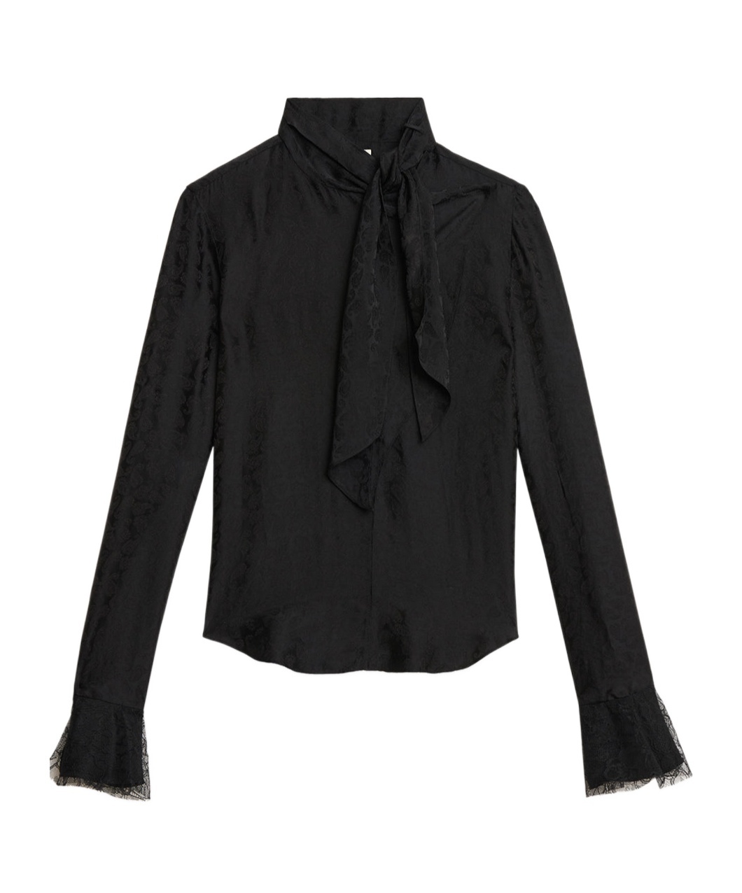 Isabel Marant Scarf Detail Long-sleeve Top In Black