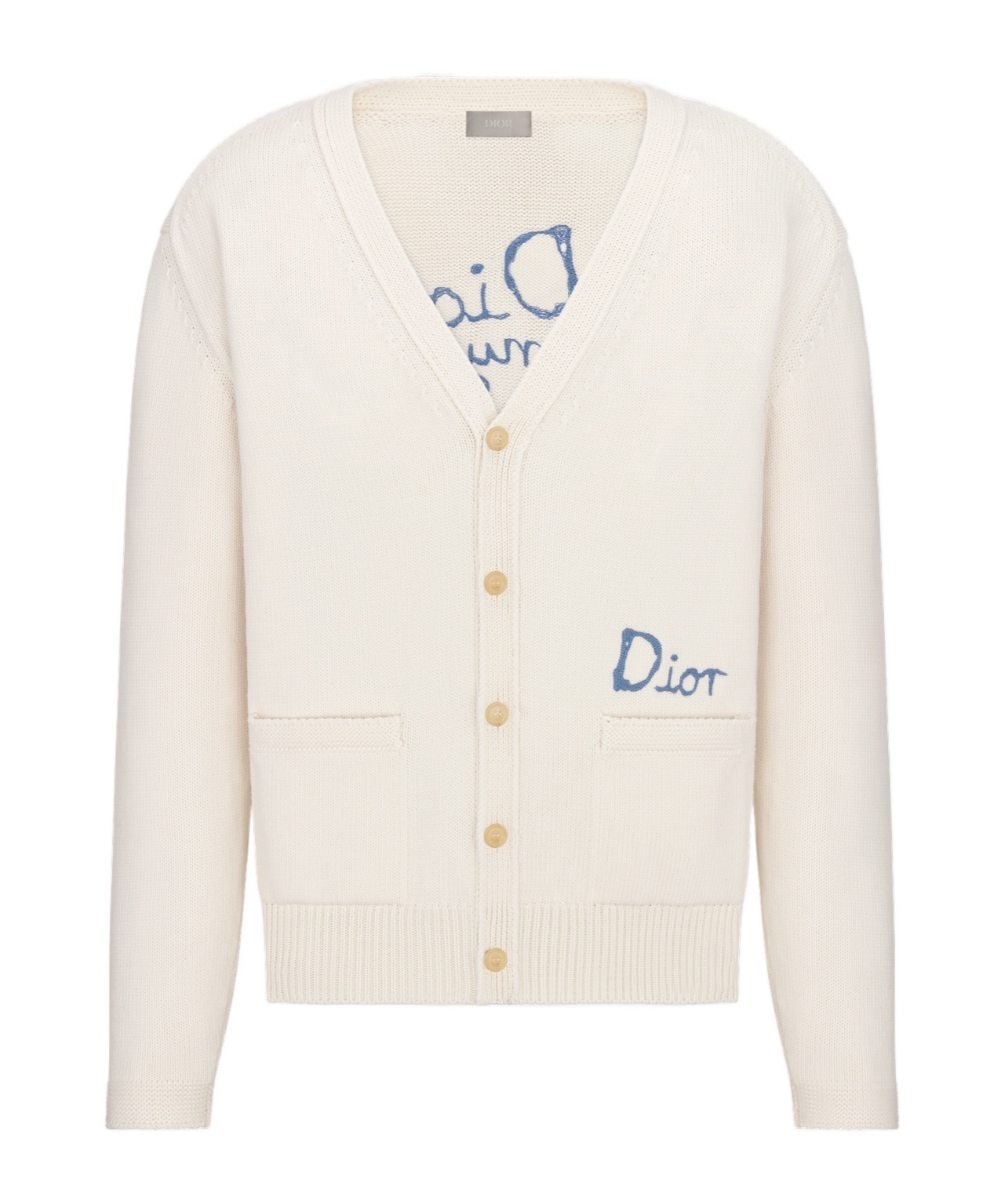 Dior Long-sleeved Sweater In White