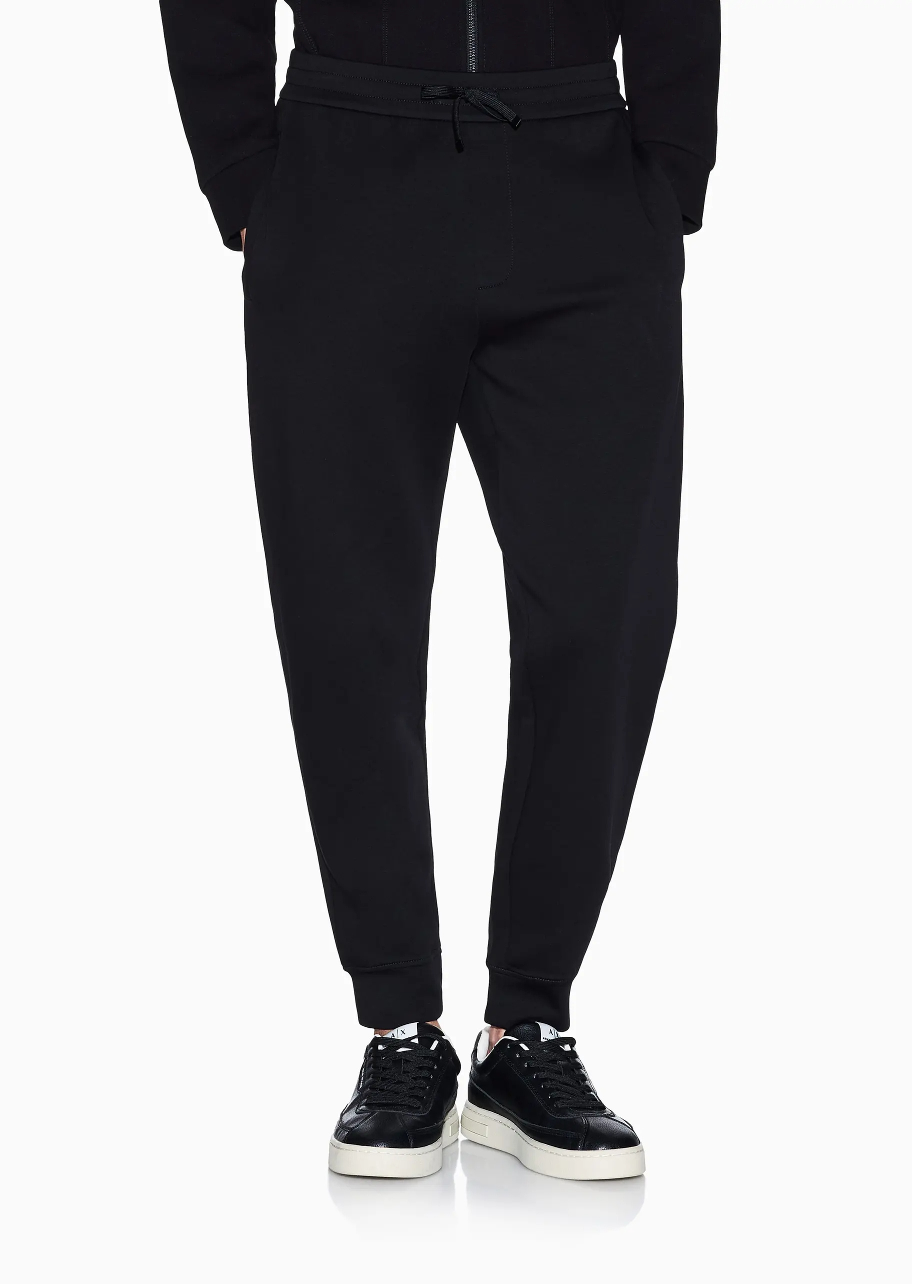 Armani Exchange Drawstring Sweatpants In Black
