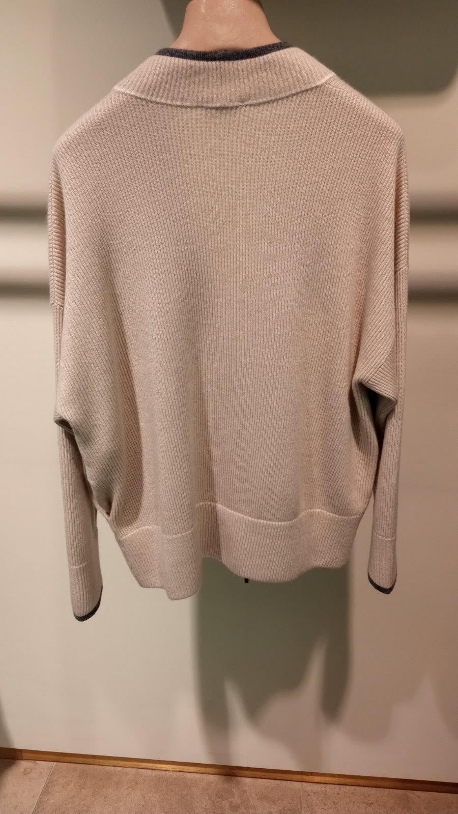 Brunello Cucinelli Long-sleeved Cardigan In Nude