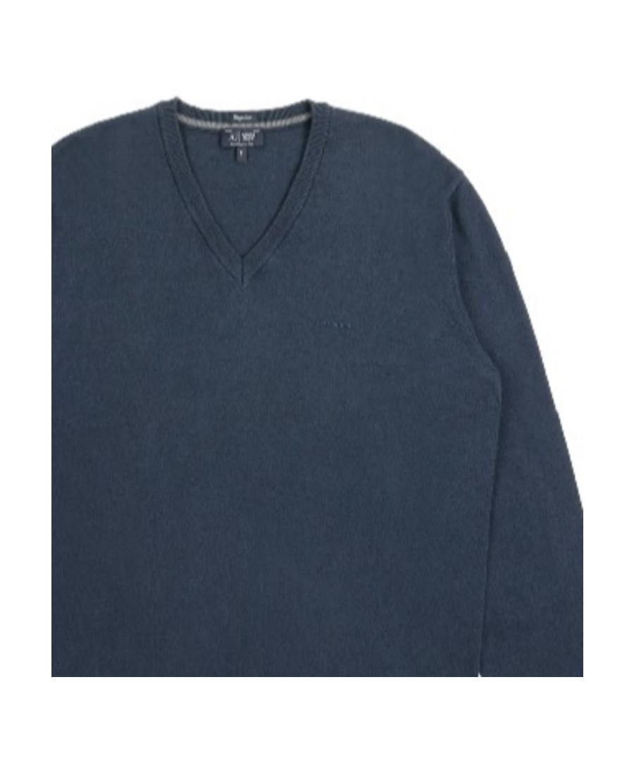 Armani Jeans V-neck Pullover In Black