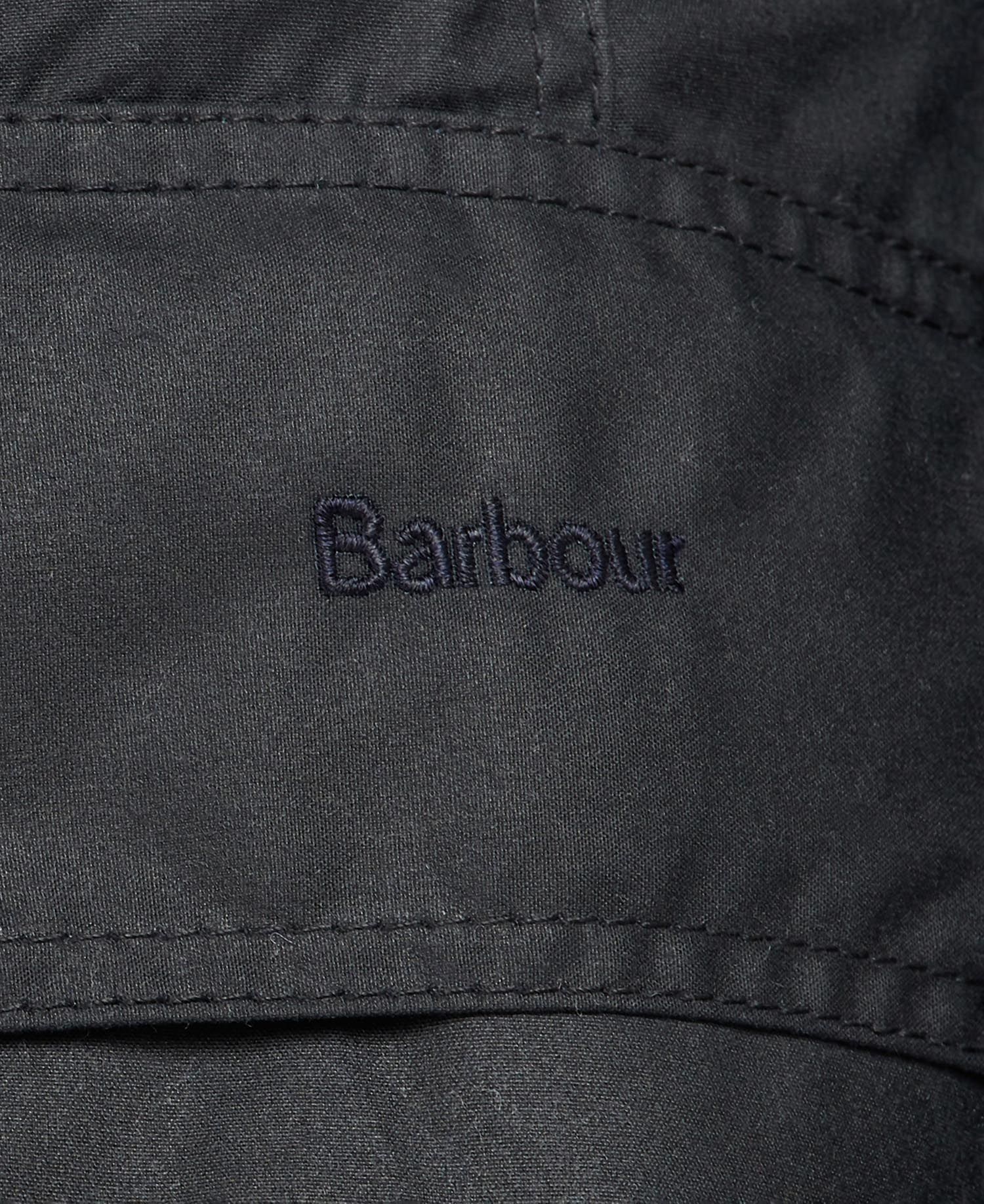 Barbour Hooded Parka Coat In Black