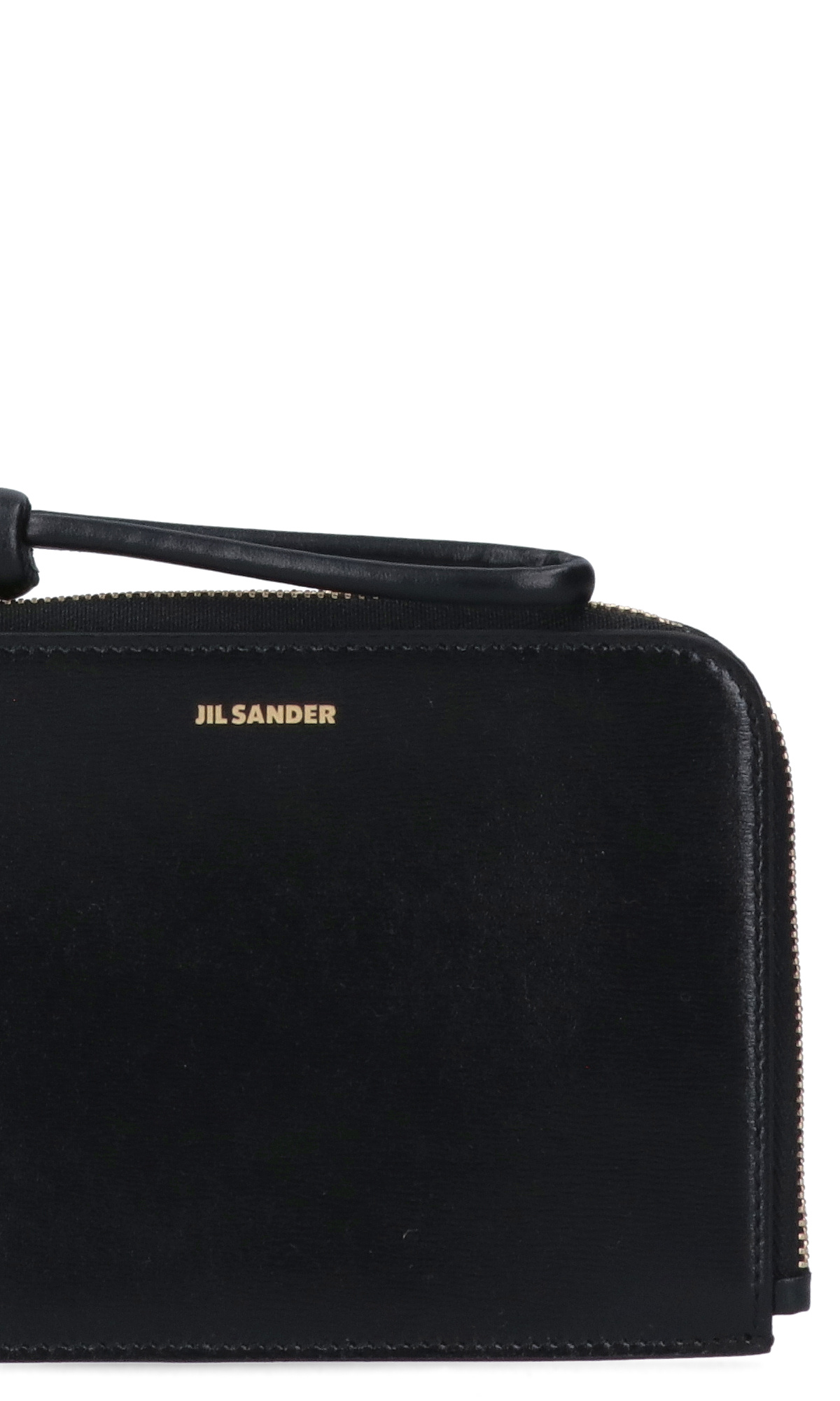 Jil Sander Logo-lettering Leather Wallet In Black