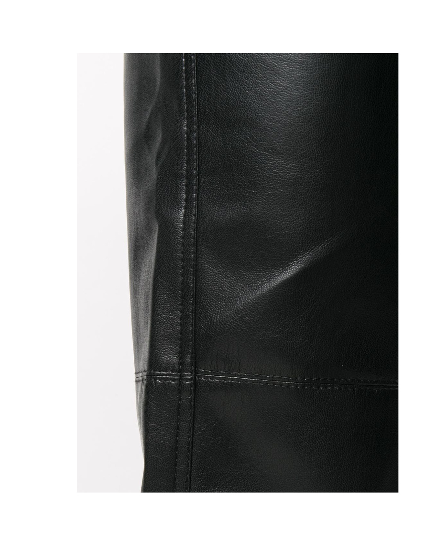 Nanushka Cropped Flared Trousers In Black