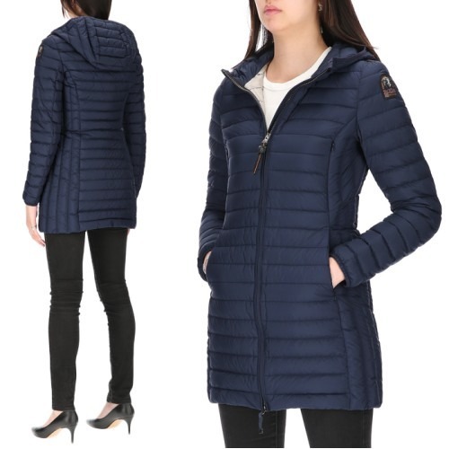 Parajumpers Long-sleeved Hooded Down Jacket In Blue