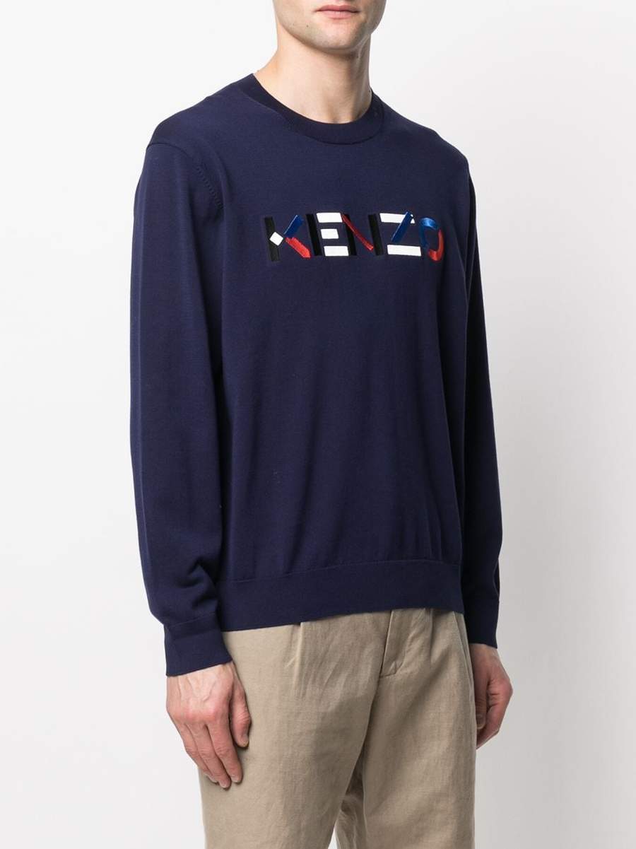 Kenzo Sweaters Blue In Black
