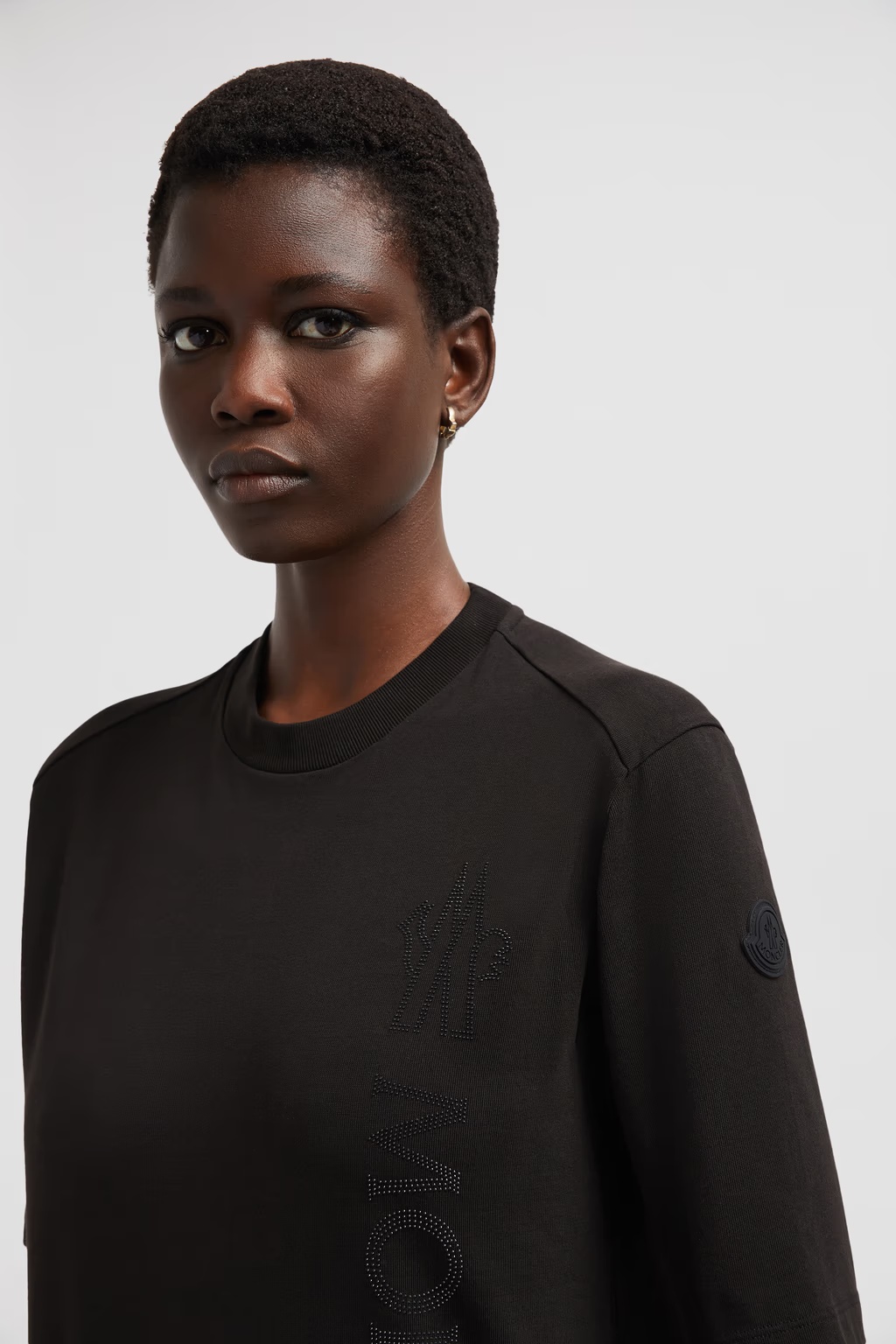 Moncler Logo T-shirt In Black
