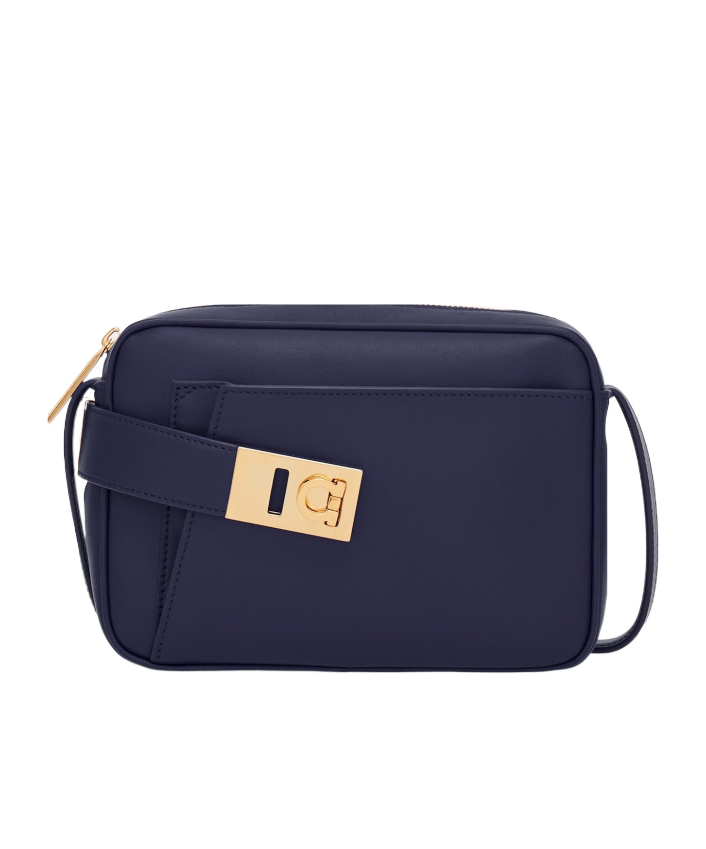 FERRAGAMO ZIPPER SHOULDER BAG 