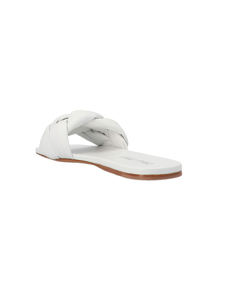 MIU MIU WEAVE FLIP-FLOPS