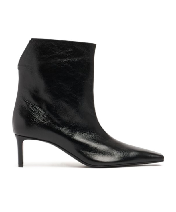 Khaite Ona Leather Ankle Boots