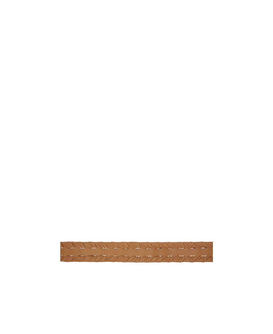 Chloé Tan Joe Weaved Belt In Brown