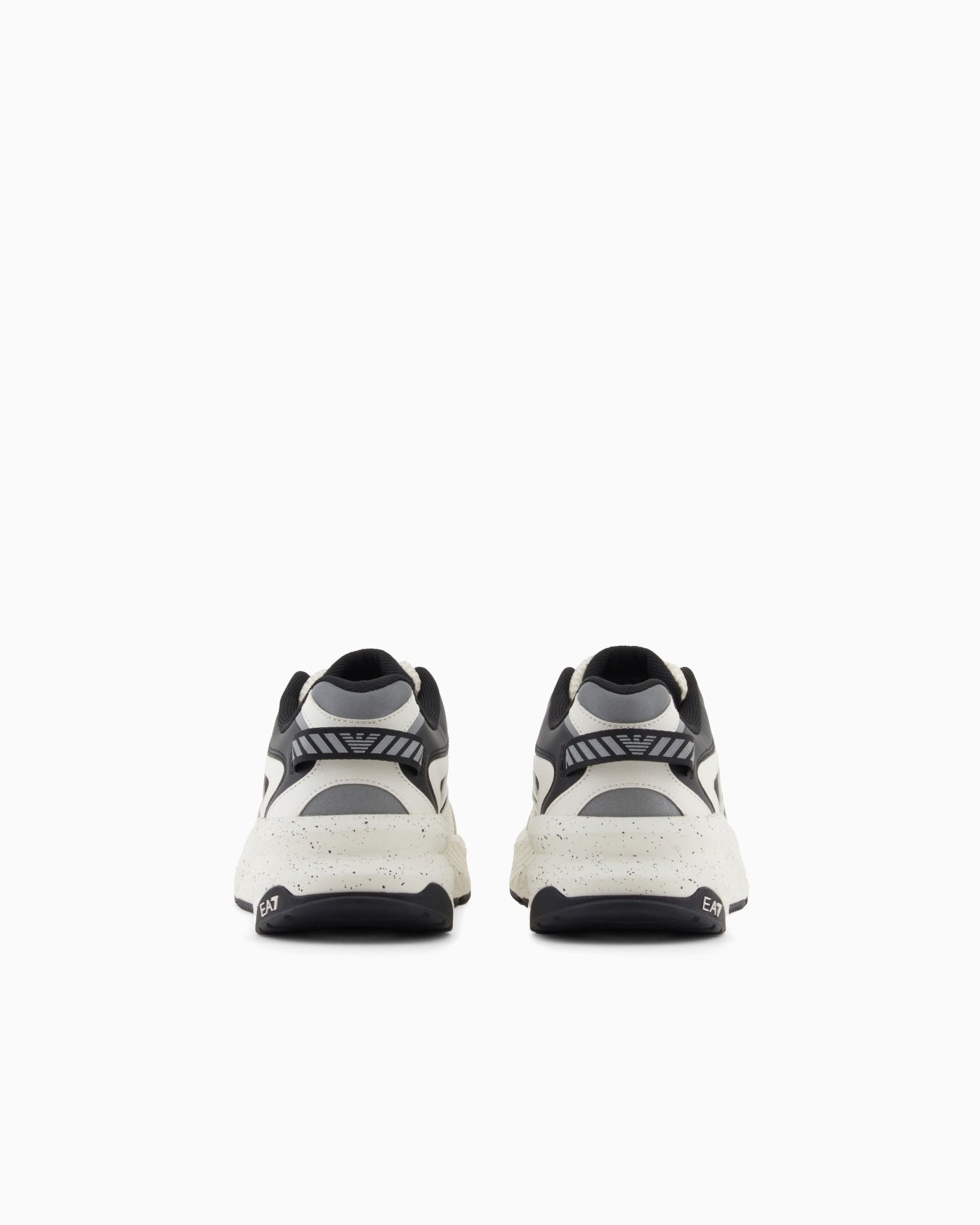Ea7 Esh Sneakers With Logo Print In White