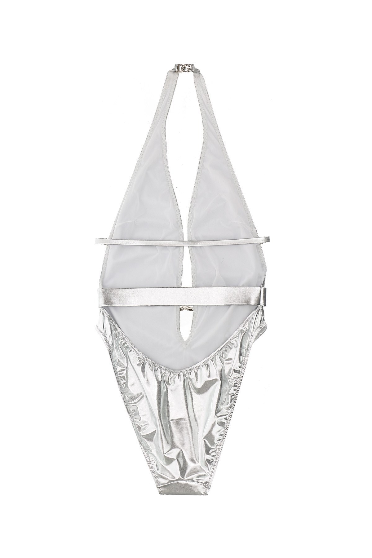 DOLCE & GABBANA DOLCE  GABBANA LOGO PLAQUE ONE-PIECE SWIMSUIT