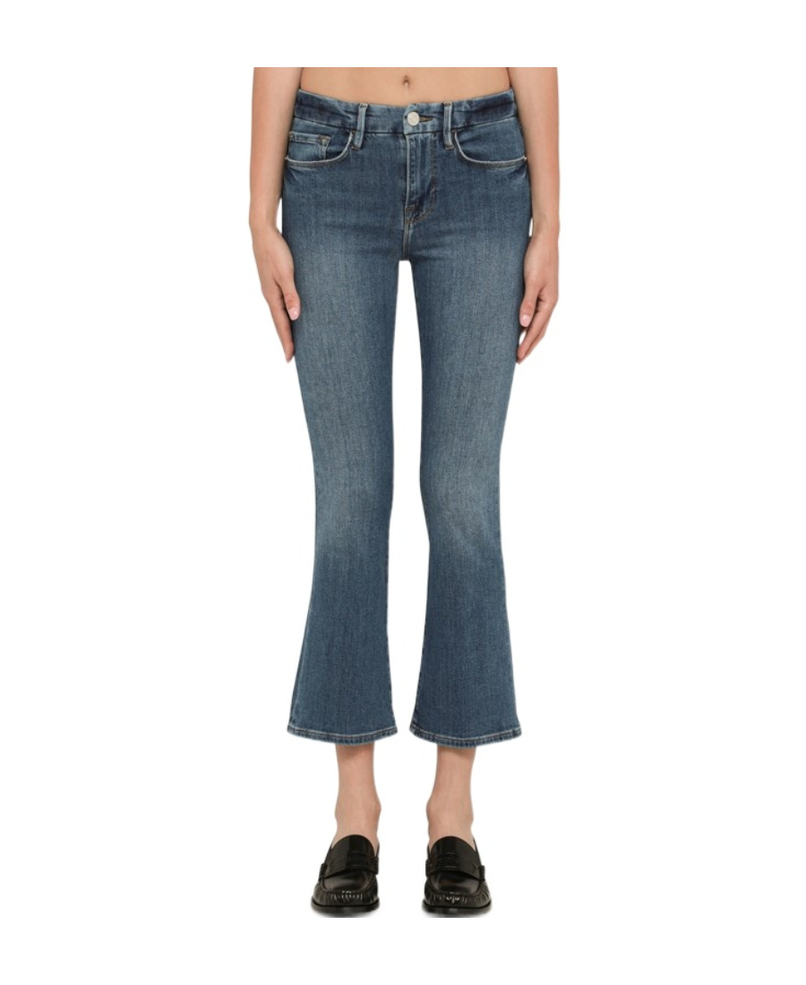 Frame Woman Jeans Blue Size 28 Cotton, Rayon, Elastane In Blue